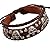 Nice Buckeye Rock Skulls Studded Multi-strand Adjustable Length Leather Wrap Bracelet
