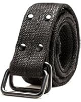 HEMOON Unisex Plain Canvas Webbing Military Web Adjustable Belt With Double Ring