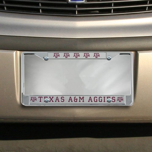 Texas A&M Aggies Frost Chrome License Plate Frame