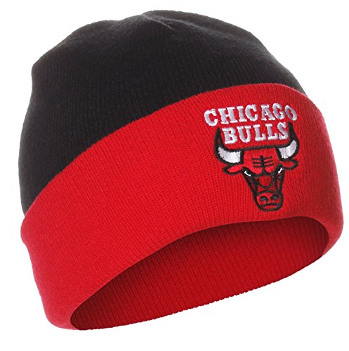 Chicago Bulls Red Cuff Beanie Hat - NBA Cuffed Knit Adidas Cap