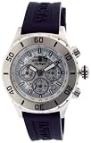 Invicta Signature II Chronograph Silver Dial Black Rubber Strap Mens Watch 7376