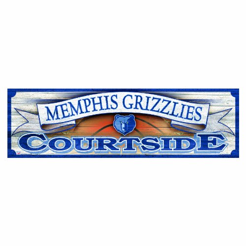 NBA Memphis Grizzlies 9-by-30 Wood Sign