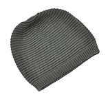 Large Slouchy Knit Rasta Beret Beanie Hat - Olive
