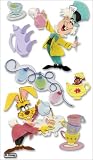DISNEY MOVIE 3-D STICKERS-ALICE IN WONDERLAND/MAD TEA PARTY