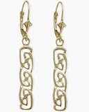 Celtic Style 10 Karat Yellow Gold Earrings