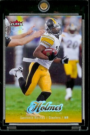 2007 Fleer Ultra #158 Santonio Holmes Steelers Football Card