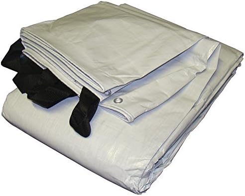 24' x 50' White & Black Reversible Extra Heavy Duty Tarp