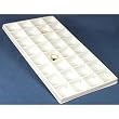 White 32 Slot Travel Jewelry Charm Earring Display Tray Insert