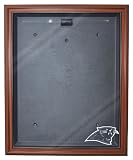 NFL Carolina Panthers Cabinet Style Jersey Display, Brown