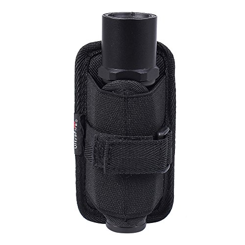 Ultrafire Flashlight Pouch Holster Belt Carry Case Holder with Rotatable Clip