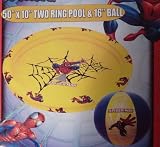 Spiderman 50 by 10 two ring pool and 16 ball
