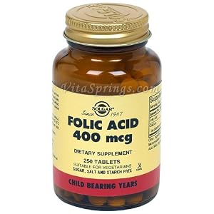 Solgar - Folic Acid, 400 mcg, 250 tablets by Solgar