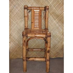 100 Percent Natural Bamboo Bar Stool by PolyTiki Creations