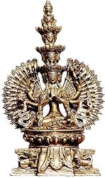 Tara Buddha Brass Statue Sculpture 9 x 6.5 inches (mst297)