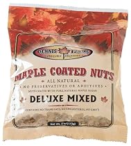 Dennis Farms Maple Coated Mixed Nuts, 4 Ounce Bags (Pack of 4)