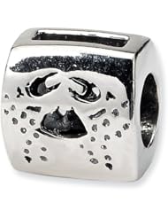 Sterling Silver Reflections Cancer Zodiac Antiqued Bead