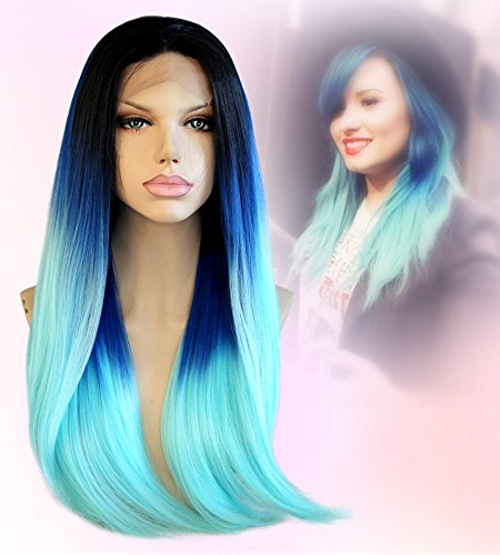 Synthetic Wig Long Turquoise Wig Cbwigs® Long Ombre Synthetic Wigs