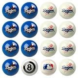 Los Angeles Dodgers MLB Home vs. Away Billiard Balls Full Set (16 Ball Set) by Imperial International