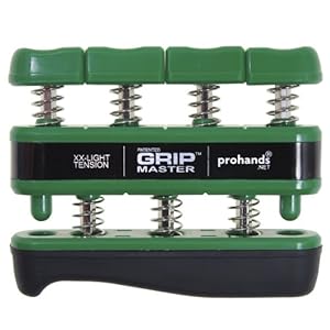 Gripmaster Hand Exerciser Green, XX-Light Tension (1.5-Pounds per Finger)