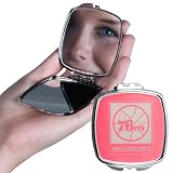 NBA Philadelphia 76ers Ladies Pink Team Compact Mirror