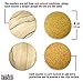 Natural SANDSTONE COASTERS Set - Sandstone is Highly Absorbent. Each Coaster Has a Unique Beautiful Design. The Perfect Coasters For Drinks Absorbing More Water & Moisture. Great Home Furnishing Gifts