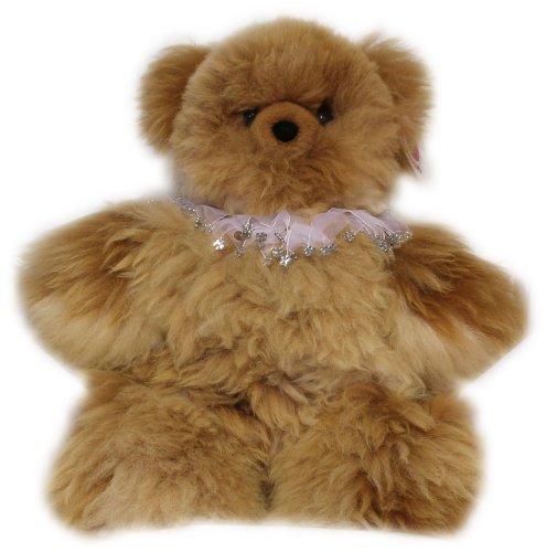 Alpaca Bear. Genuine Dark Colored Alpaca Teddy Bear With White Rhinestones Collar. 18 Inches high. 51hSCYjxyCL Alpaca Bear. Genuine Dark Colored Alpaca Teddy Bear With White Rhinestones Collar. 18 Inches high.