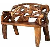 Badland Teak Wood Root Bench