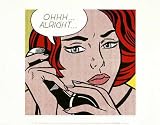 Produkt-Bild: Kunstdruck Poster: Roy Lichtenstein "Ohhh... Alright..., 1964" 35 x 28
