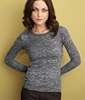 bella Ladies Eva Burnout Thermal Shirt