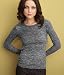 bella Ladies Eva Burnout Thermal Shirt