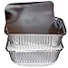 Tiger Chef Durable Aluminum Oblong Foil Pan Containers with Board Lids, 5 Pound Capacity, 9.63