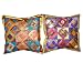 2 Silk Pillow Cover Deep Violet Red Blue Cushion Covers 16"