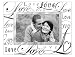 LOVE glass keepsake by Malden - 4x6