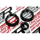 Black Ducati Front Rear Wheel Axle Nut 1098 1198 Diavel by SSR Motorsports