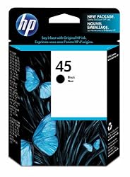 HP 45 Black Ink Cartridge in Retail Packaging