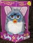 Furby Model 70-800 Blue/Gray with White Belly Electronic Furbie
