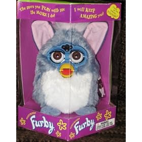 Furby Model 70-800 Blue Gray with White Belly Electronic Furbie by Furby