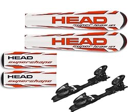 Head 2008 SUPERSHAPE TEAM kids skis / bindings 107 cm