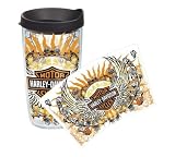 Harley-Davidson Lady Rider Travel Tumbler, Mug. Sun and Wings. 16 oz. HRLYI16LADY