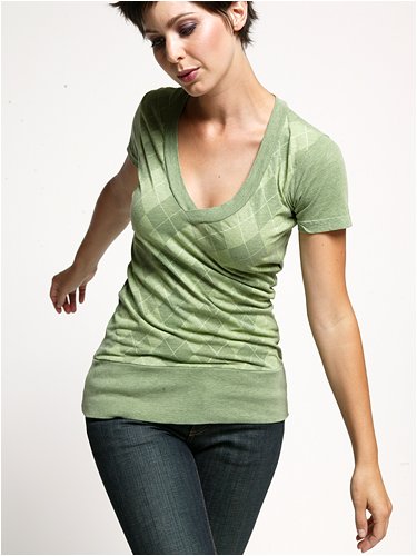 Alternative Argyle Deep V Neck