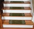 Dean Washable Non-Skid Carpet Stair Treads - Garden Path Green (13)