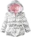 Young Hearts Little Girls' 1 Pieced Silver Print Pink Lined Jacket