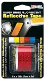Incom RE183 1-Inch by 24-Inch Super Brite Fluorescent Reflective Tape, Red