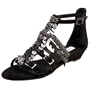 Kelsi Dagger Women's Miami Casual Wedge Sandal With Coin Detail,Black,8 M US