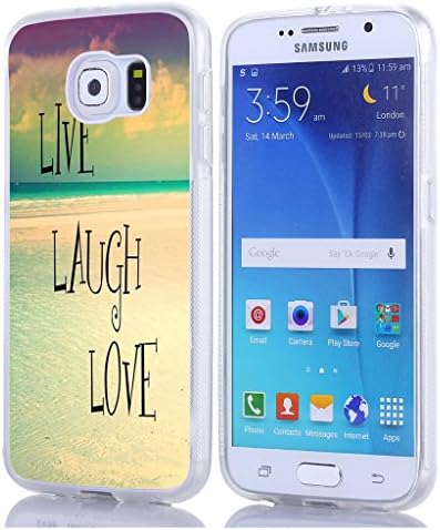 S6 Case, Samsung Galaxy S6 Case live laugh love life quotes inspiring