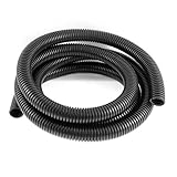 uxcell コルゲートチューブ　パイプ　ホース　ブラック　23mmx28.5mm 2.6M長さ