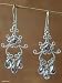 Amethyst earrings, 'Floral Twist'
