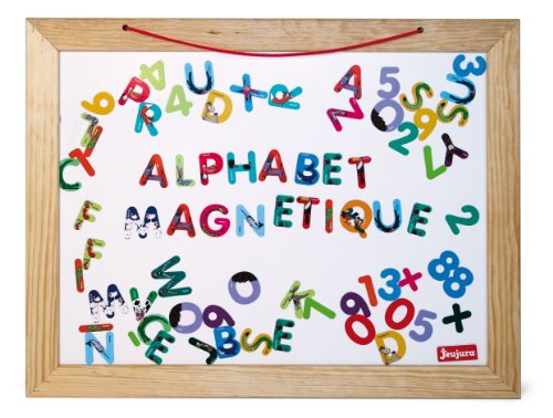 Jeujura - 8790 - Loisir Créatif - Ardoise en Bois - ABC et Chiffres