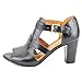 Naturalizer Diner Women Open Toe Leather Black Sandals