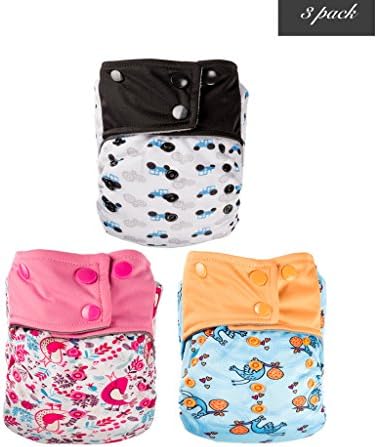 Charcoal Bamboo AIO All In One Cloth Diaper with Pocket